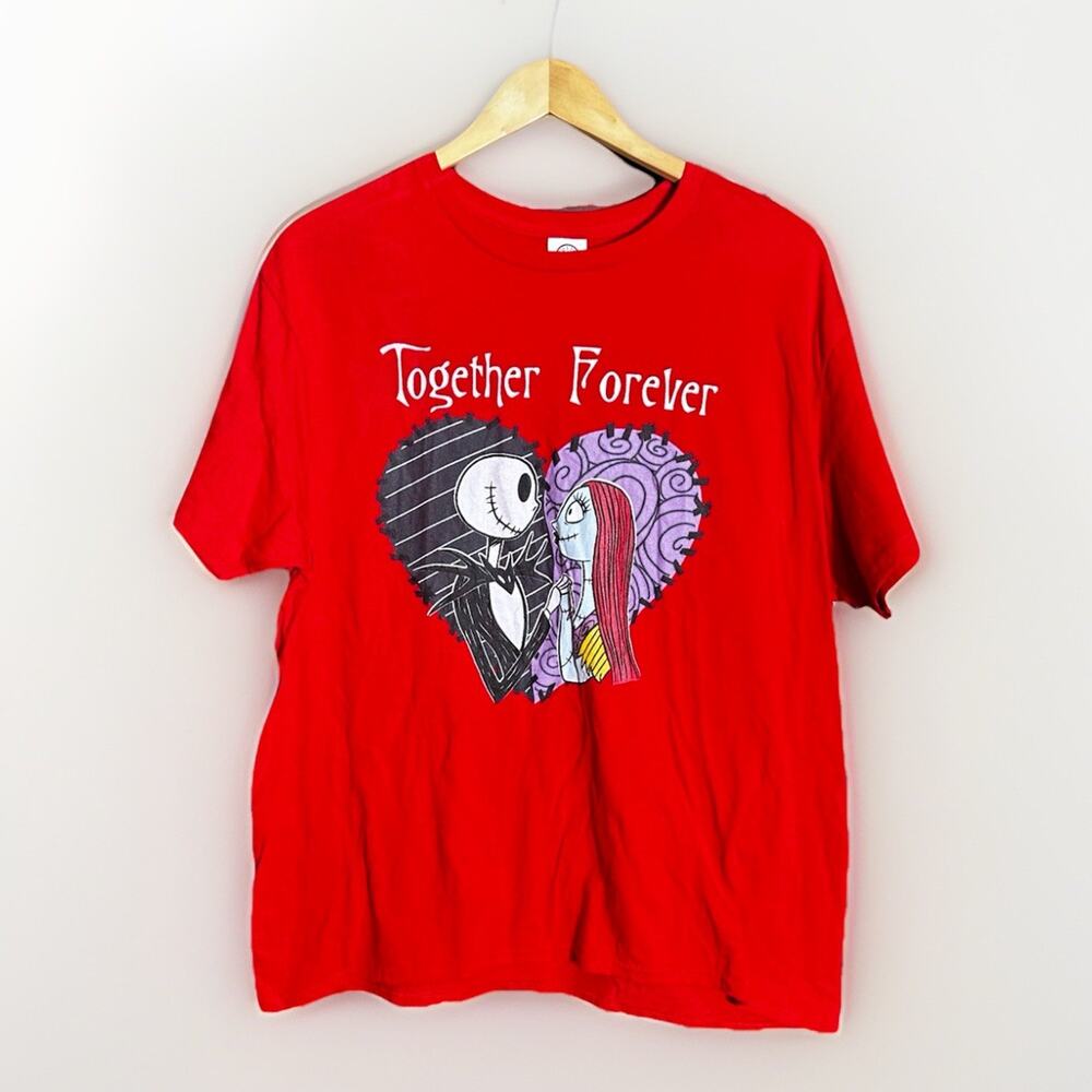Disney Nightmare Before Christmas Shirt Size XL Jack Sally Together Forever